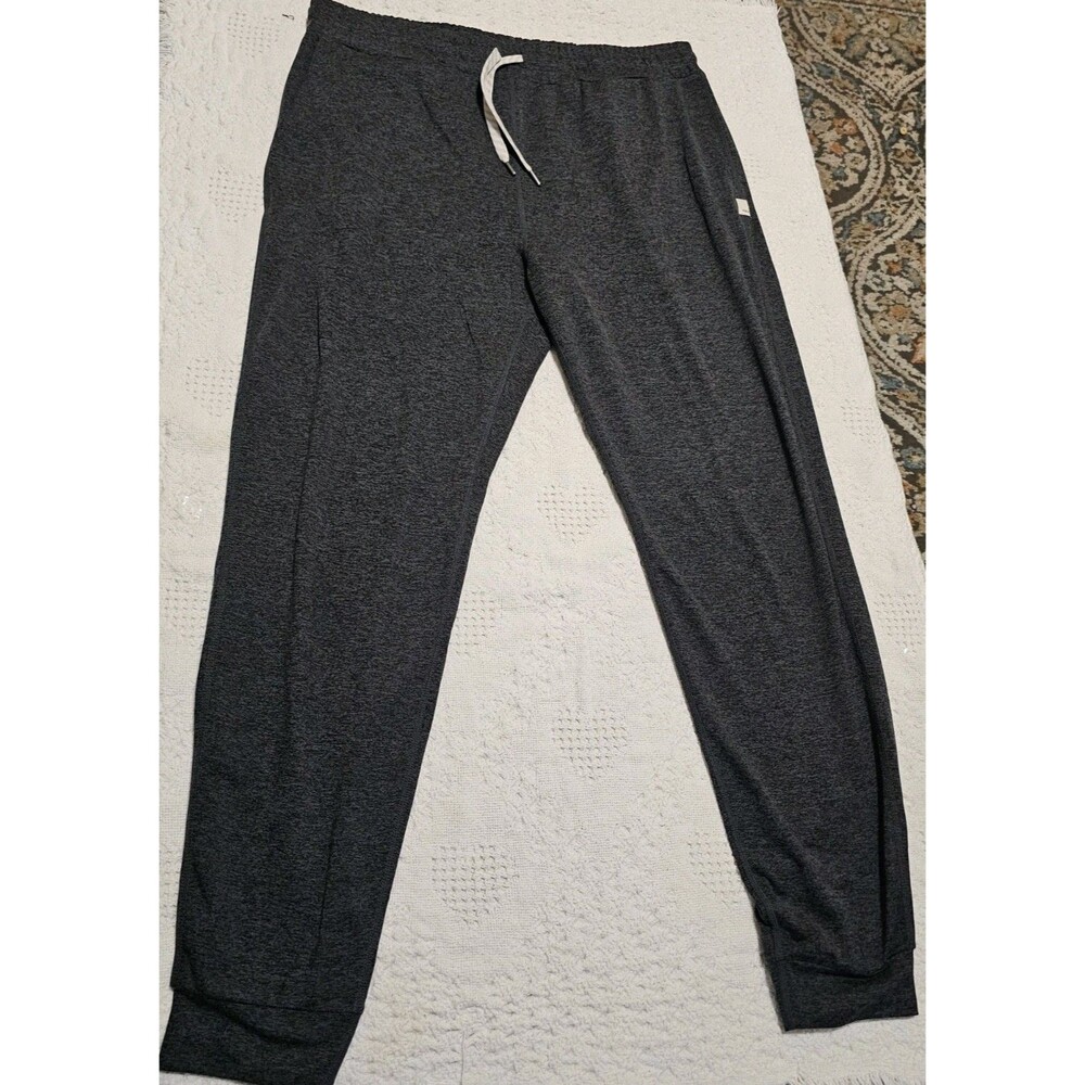 Vuori Performance Joggers Women’s Large Charcoal Heather Athleisure Pants - Picture 3 of 12